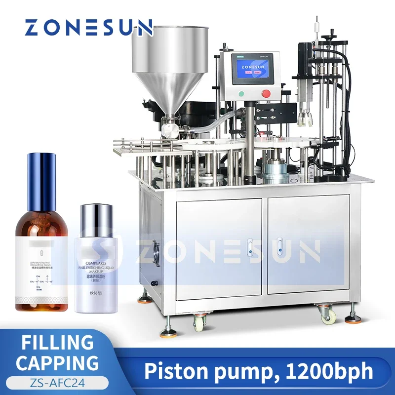 ZONESUN Автоматическая машина для наполнения и укупорки бутылок Моноблок розлива