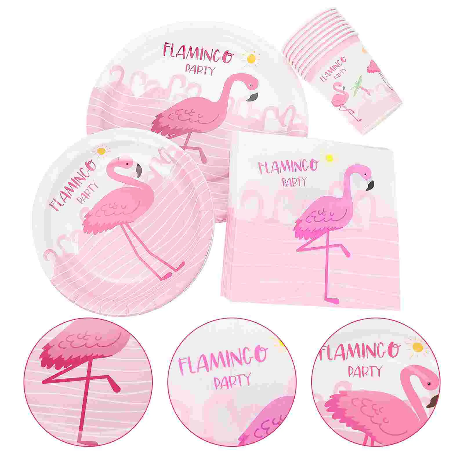 

1 set of Hawaii Party Paper Plates Paper Dinnerware Summer Party Plates Cups