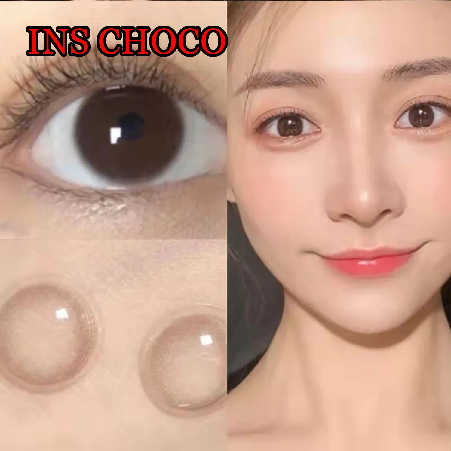 

Hotsale 14.00mm Colorful Contact Lenses for Eyes Eyewear Glasses With Prescription pupilentes Ins Choco
