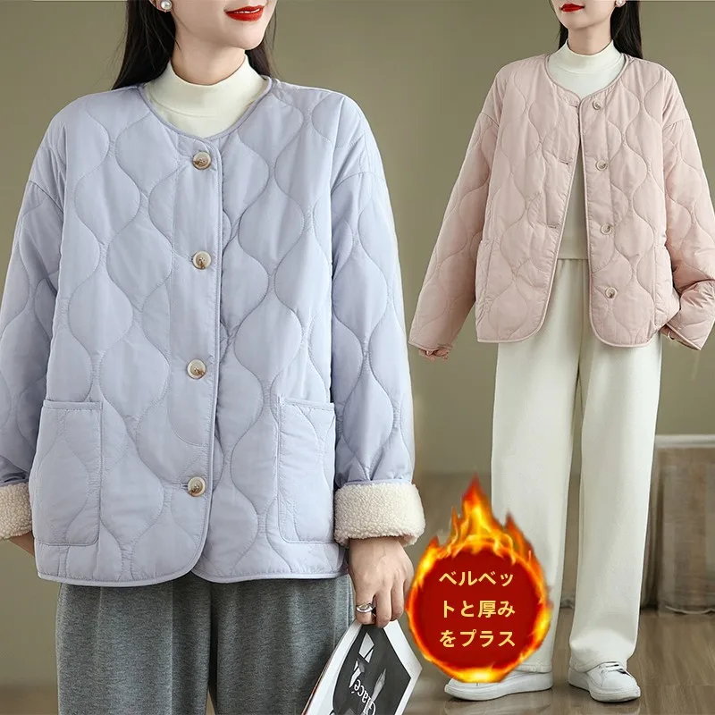 Легкий пуховик с хлопковой подкладкой женская осенне-зимняя бейсбольная форма