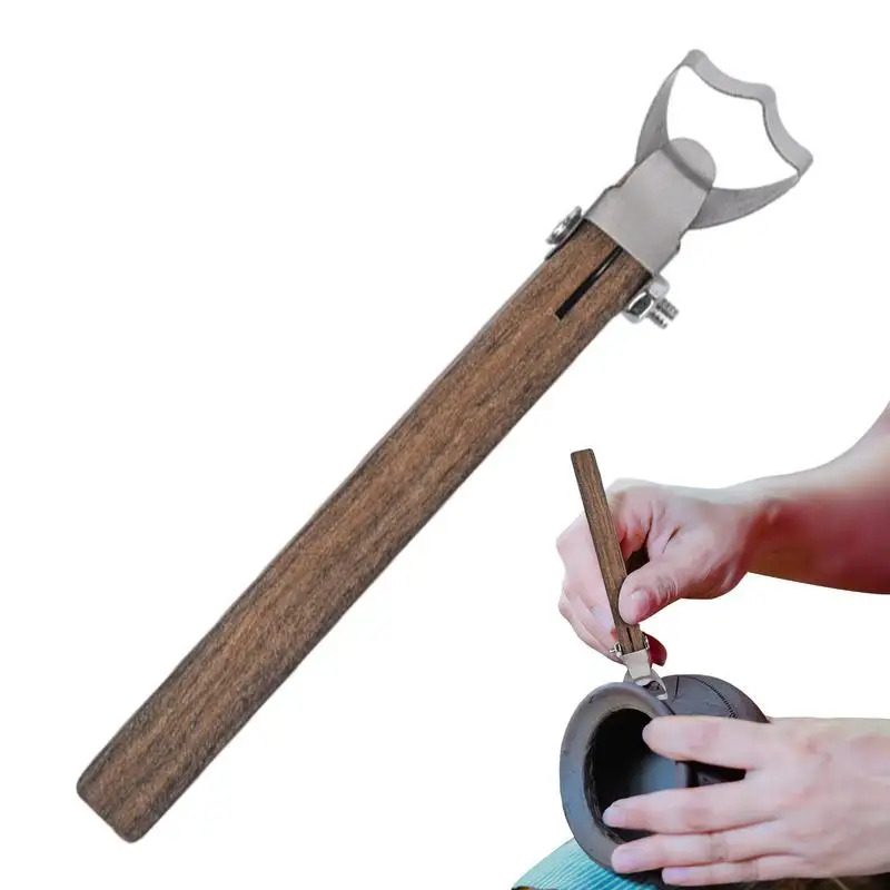 

Ceramic Clay Scraper Adjustable Thick Cup Handle Maker 4.9*0.78*0.39inch Mug Utensil Vase Handle Clay Cutters For Clay Sculpture