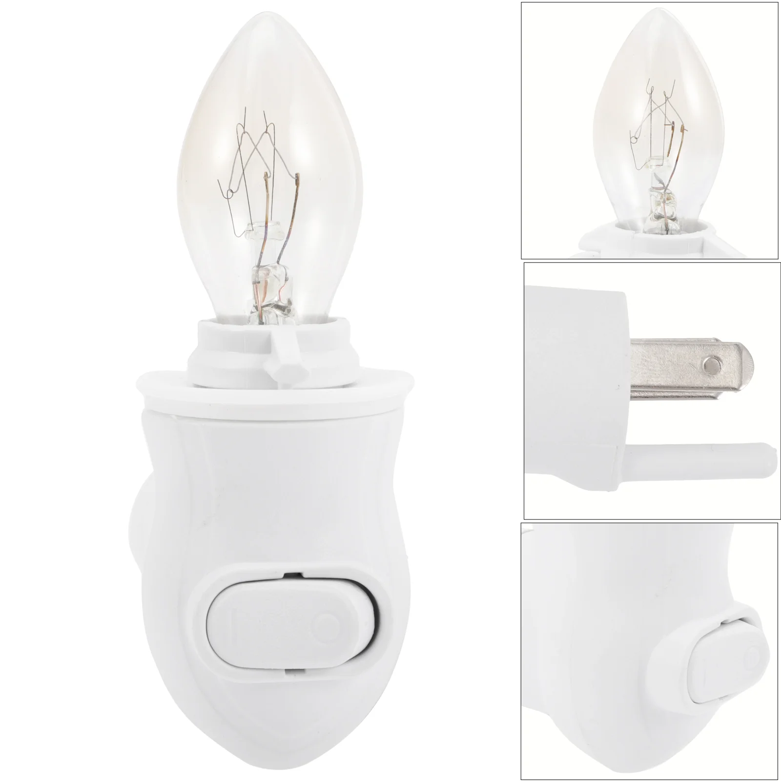 

Держатель лампы C12, розетка для освещения, светильник с кристальной солью, подключаемый держатель лампы, штепсельная вилка стандарта США