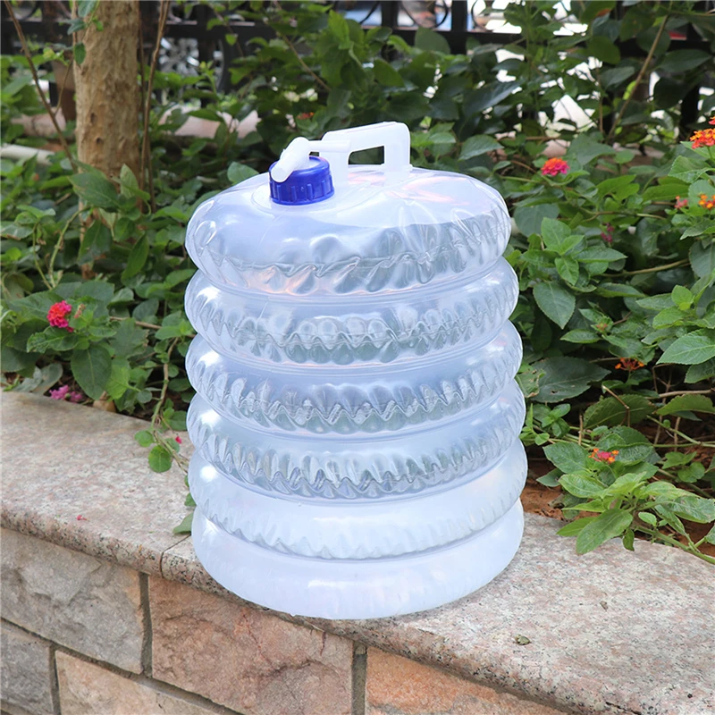 

5L 10L 15L Outdoor Collapsible Foldable Water Bags Container Camping Hiking Portable Survival Water Storage Carrier Bag
