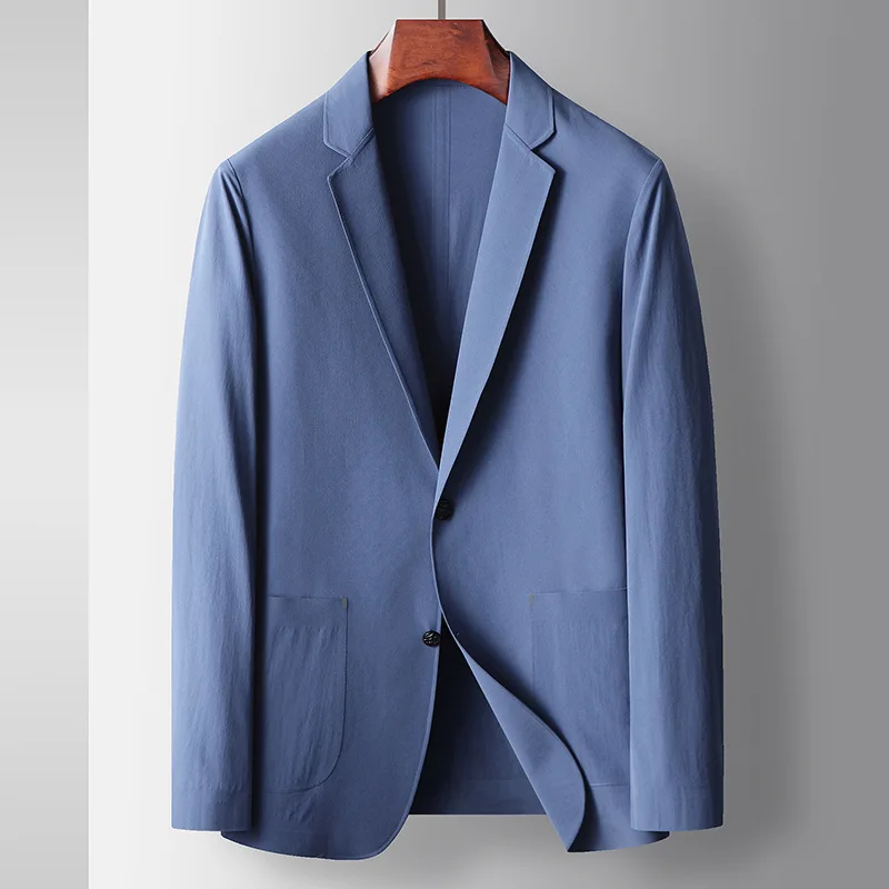

6238-R-Men's Double Button Business Suit Customized Summer Slim Fit Professional Suit Customized Suit