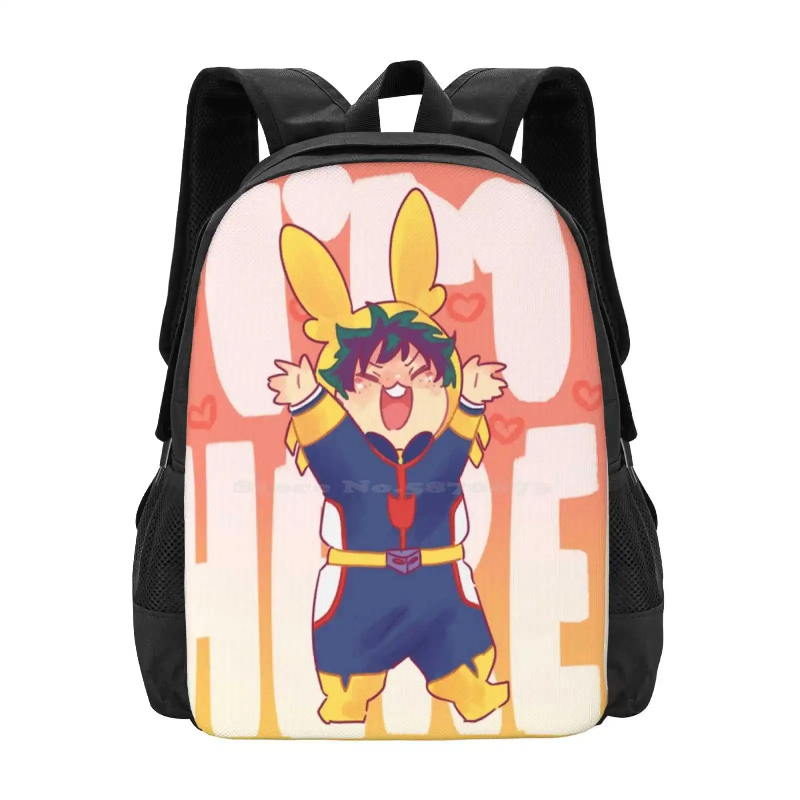 

I'M Here!!! Backpacks For School Teenagers Girls Travel Bags Boku No Hero Academia My Hero Academy Deku Midoriya Izuku Bnha Mha