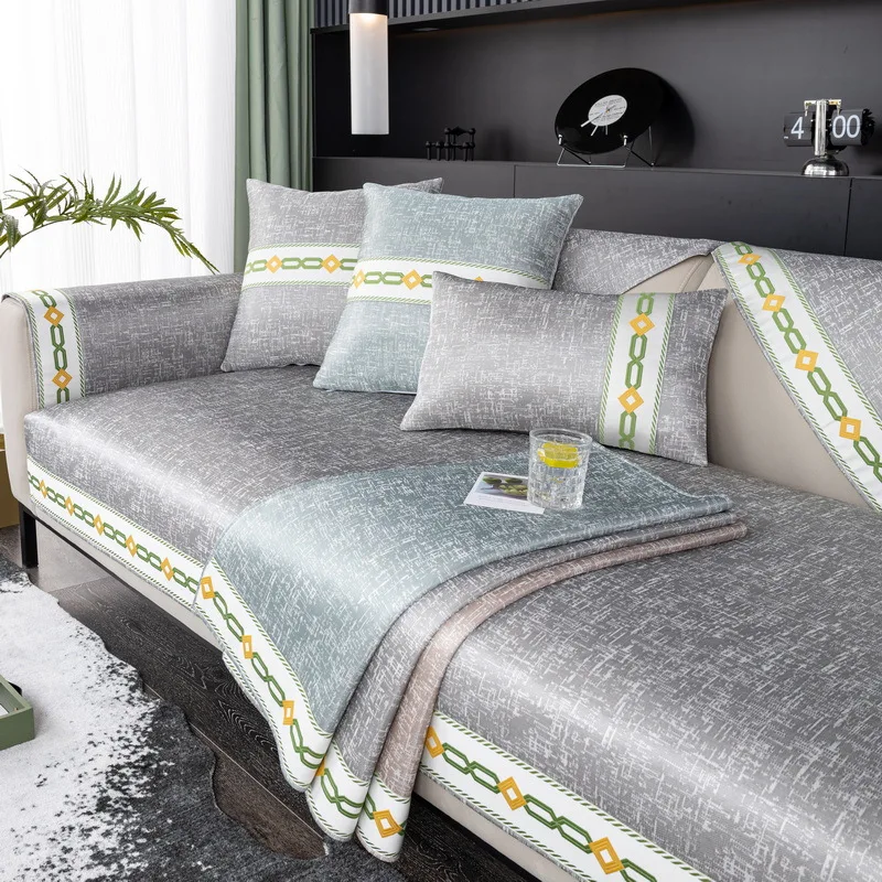 

Охлаждающий чехол для дивана на 2 и 3 места, полотенце для кресла, угловая кушетка, мебельное покрытие для гостиной, Нескользящая подушка для дивана