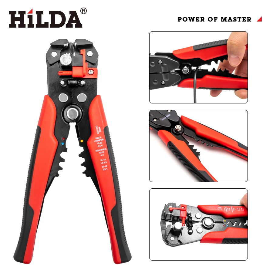 

Crimper Cable Cutter Automatic Wire Stripper Multifunction Pliers for Wire Stripping Crimping Terminal 0.2-6.0mm²