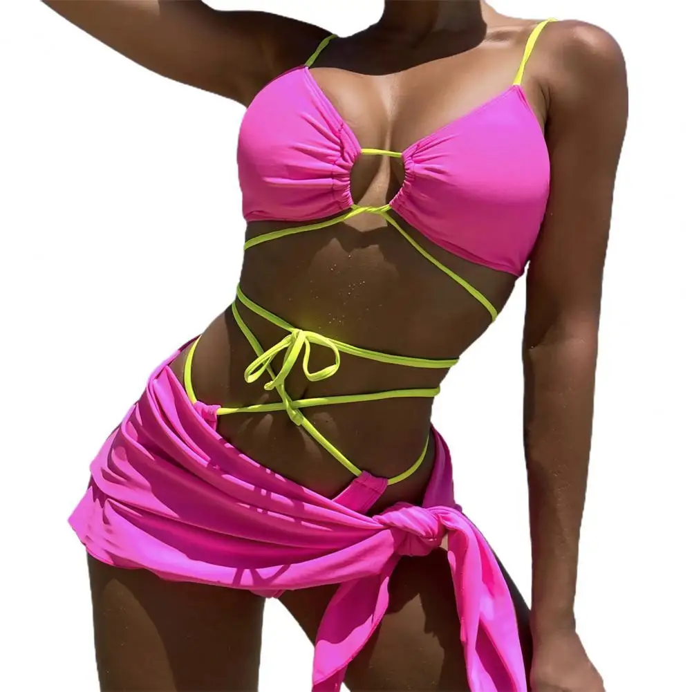 

3Pcs/Set Swimsuit Backless Women Swimwear Summer Women Swimwear Bikinis