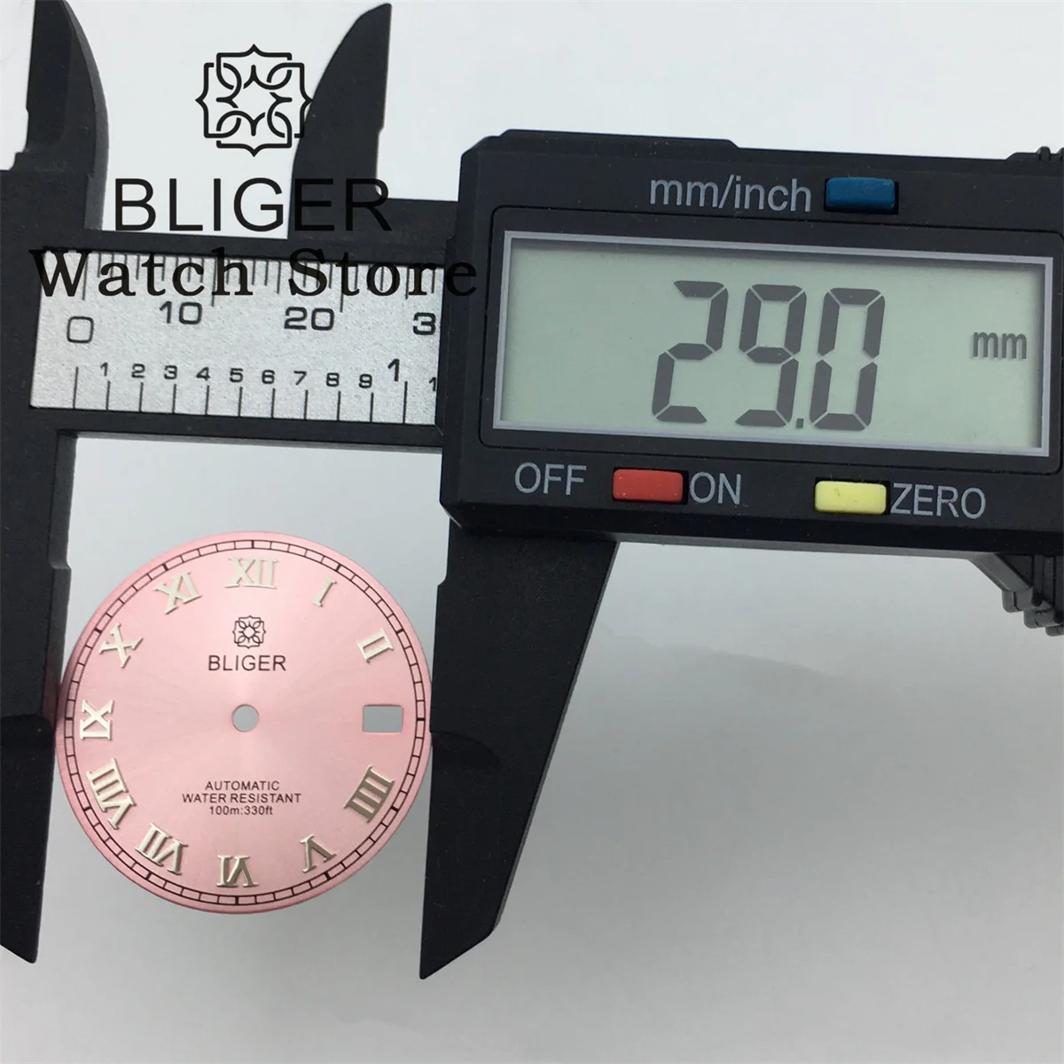 Циферблат BLIGER 29 мм циферблат для часов Sunburst черный синий розовый кофейный белый