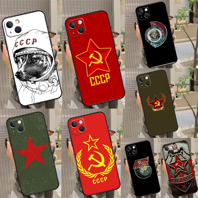 Чехол CCCP Советского Союза России для iPhone 11 12 13 14 15 16 Pro Max XS X XR Plus мини-чехол