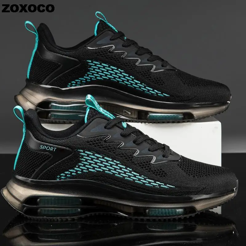 

2022 New Mens Professional Air Cushion Mesh Breathable Running Shoes Fashion Men Outdoor Sports Athletic Walking Shoes Sneakers