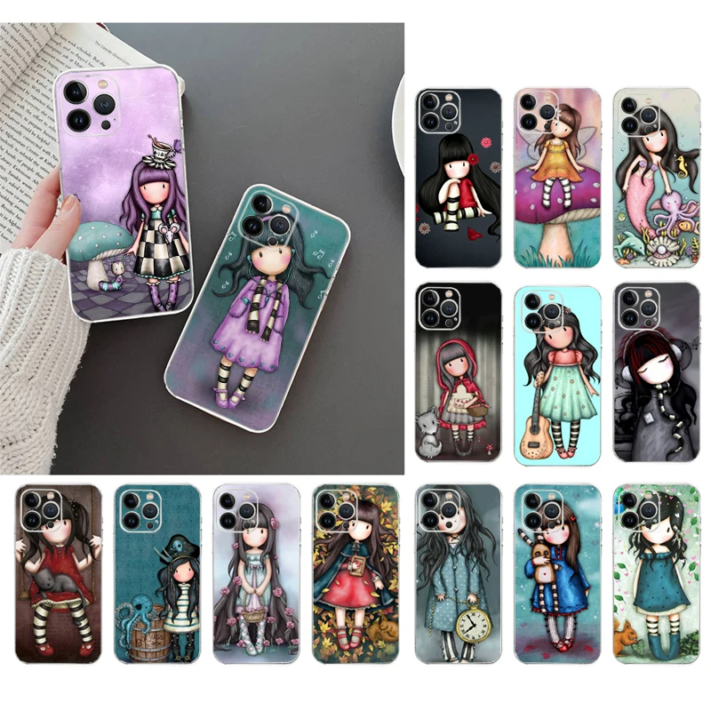 

Cute Cartoon Girl Kid santoro_gorjuss Phone Case For iphone 14 Pro Max 13 12 11 Pro Max XS XR X 12mini 7 8 14 Plus SE Case Funda