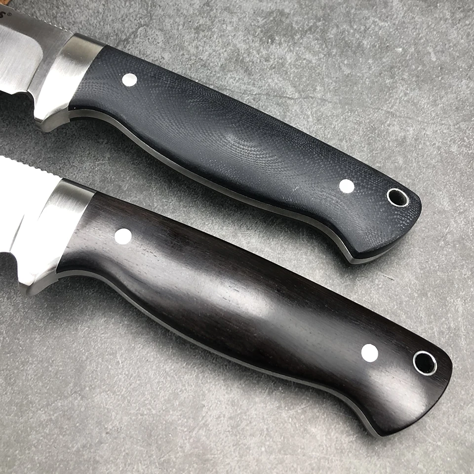 Нож HARNDS Defender D2 Тактический с фиксированным клинком Боуи рукояткой из черного