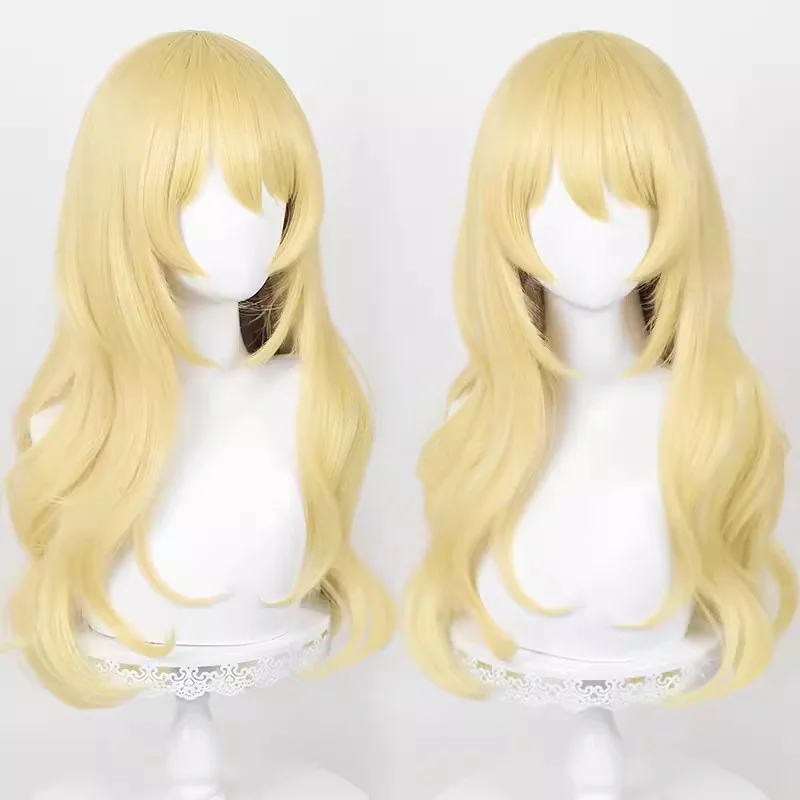 

Парик для косплея Miyazono Kaori из аниме «ваша ложь в апреле», термостойкие синтетические искусственные волосы золотисто-желтого цвета, реквизит