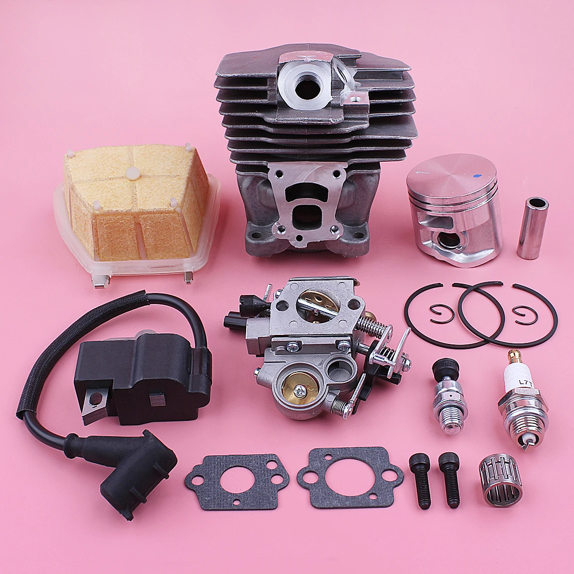 47mm Cylinder Piston Kit For Stihl MS362 Carburetor Ignition Coil Air Filter Set Chainsaw Spare Parts 11400201200 11404001302