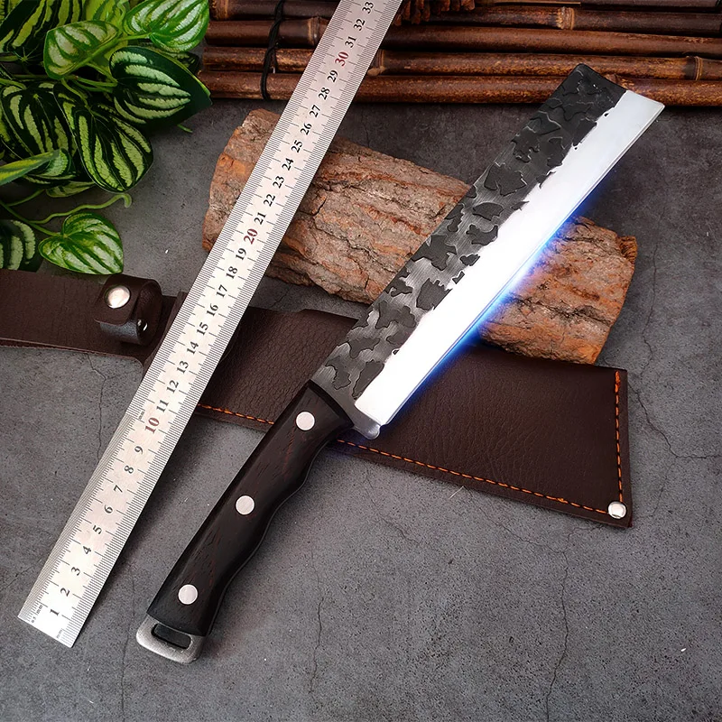 

Heavy Duty Knives Bone Boning Butcher Knife Full Tang Handle Camping Survival Knives Outdoor Cleaver Meat Hunting AXE Chef Knife