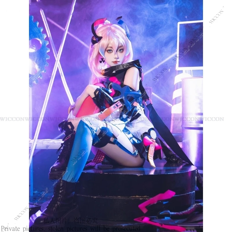 Игра Honkai Impact 3rd Delta Косплей Костюм Хвост Bravo-01 Капитан Лихорадка Блюз Женщина