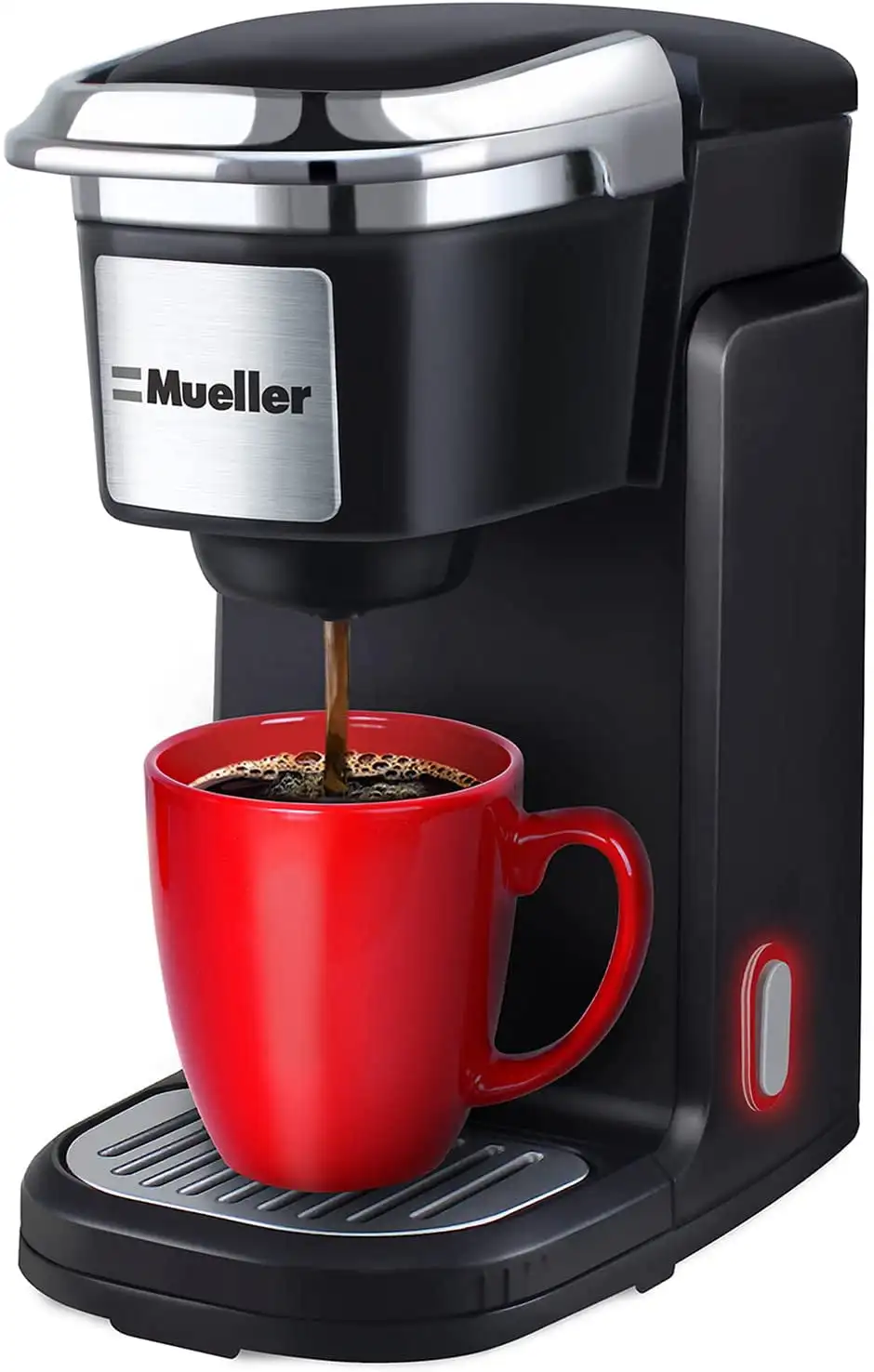 

Ultimate Single Serve Coffee Maker, Black, for Single Cup Pods, 10oz Water Tank