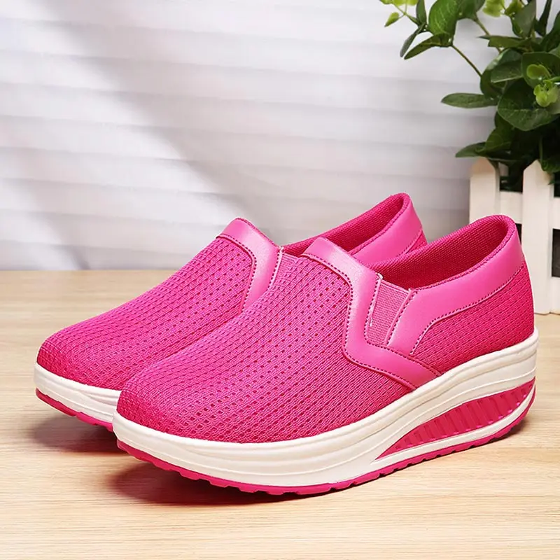 

Large Size Platform Wedge Sports Women Sneakers Womens Running Shoes Women's Sport Shoes Red Scarpe Donna Tennis Female B-1299