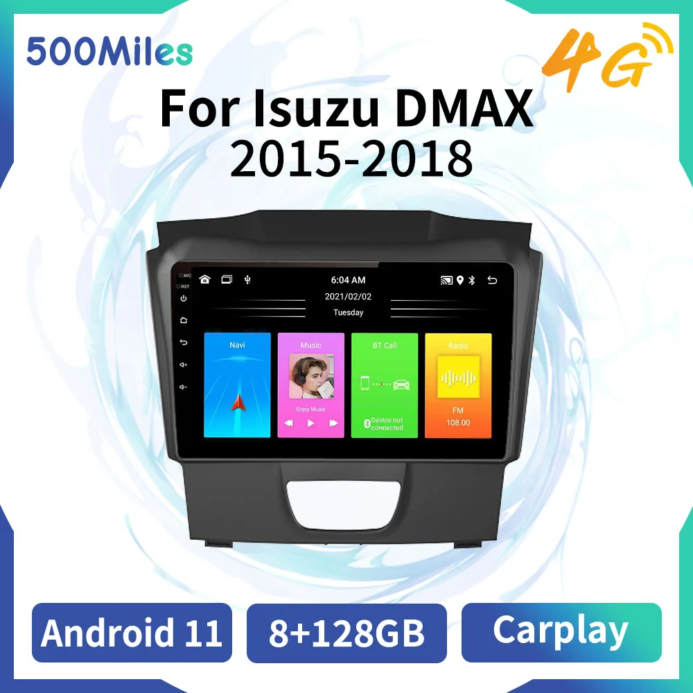 

Car Stereo for Isuzu DMAX D-MAX 2015-2018 2 Din Car Radio Android WIFI FM BT GPS Navigation Multimedia Player Head Unit Carplay