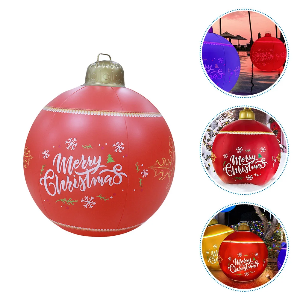 

Inflatable Christmas Ball Outdoor Yard Garden Decor Christmas Holiday Ornament