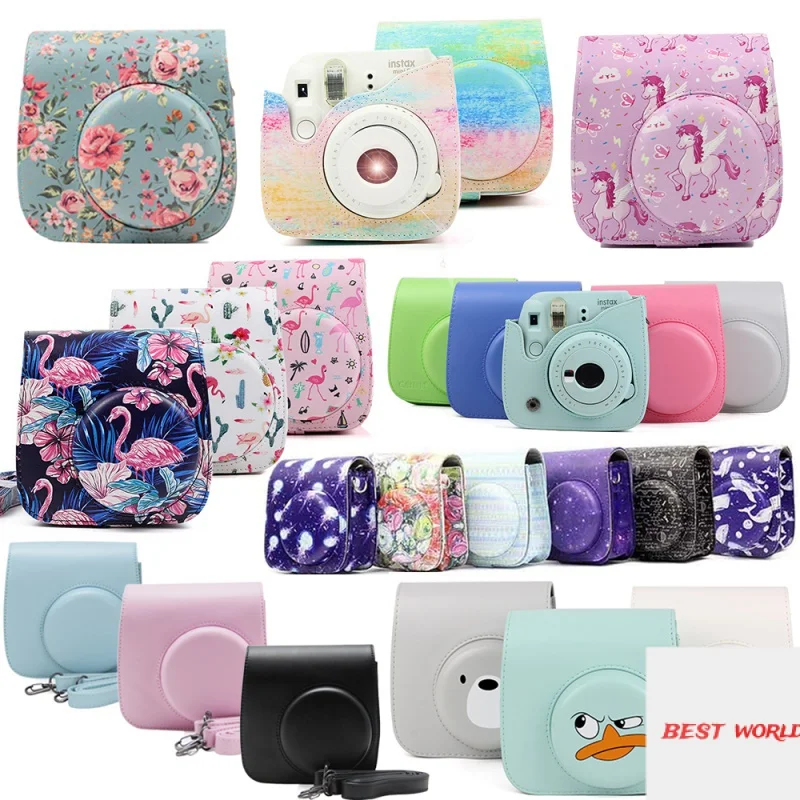 

Чехол для камеры Fujifilm Instax Mini, чехол из искусственной кожи с плечевым ремнем для Instax Mini 9 Mini 8 Mini 8 + пленка для камеры Мгновенной Печати s