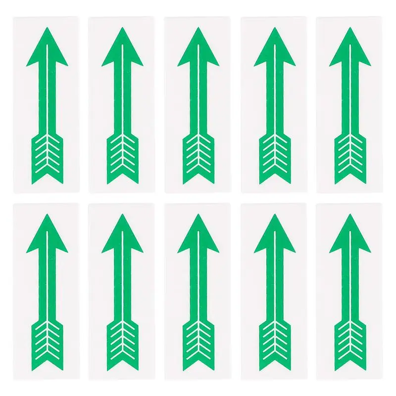 

10pcs Arrow Caution Sticker Arrow Indicating Direction Decals Warning Decals