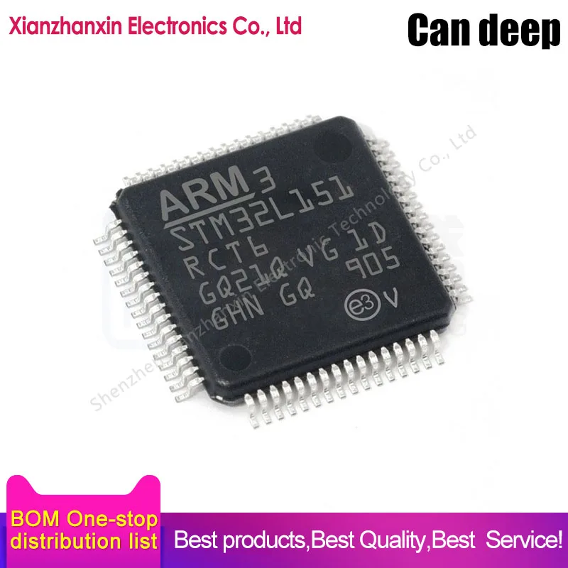 

1~5PCS/LOT STM32L151RCT6 STM32L151 151RCT6 LQFP-64 New original micro controller