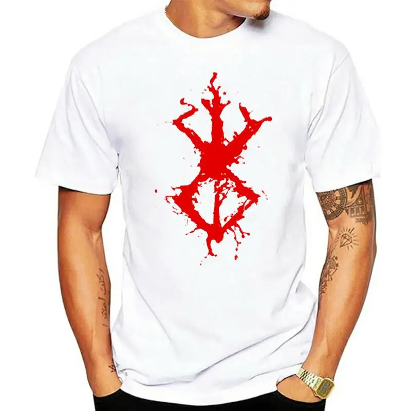 

Featured Animation Theme Sacrifice Splatter Version Berserk T Shirts Mens Short Sleeves Guys Anime Logo Tees Summer T Shirts
