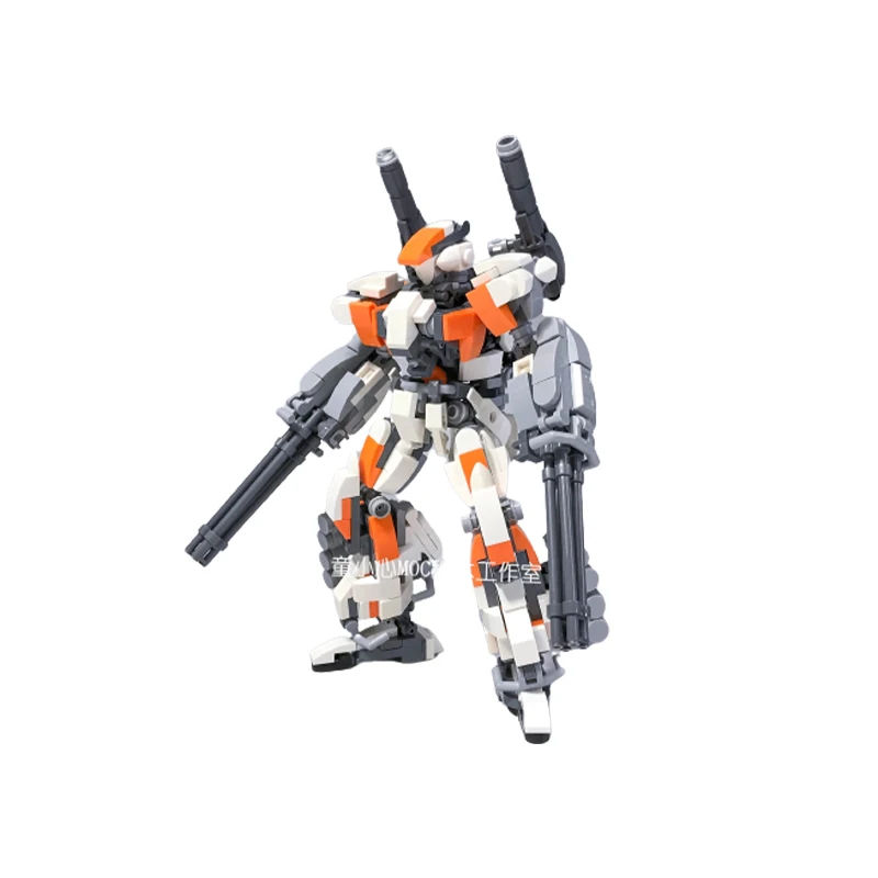 

Игрушка-робот MOC серия «фантастический робот», белая фигурка-конструктор, модель-головоломка с кирпичами, детское образование, рождественские подарки