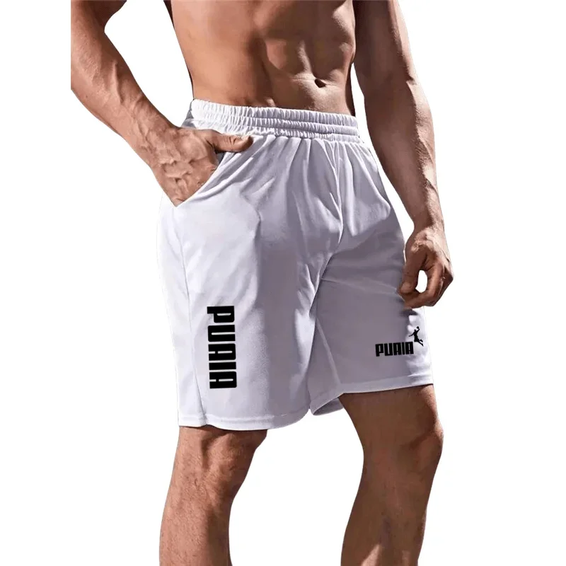 Шорты мужские спортивные пляжные с принтом свободные Джоггеры для спортзала и