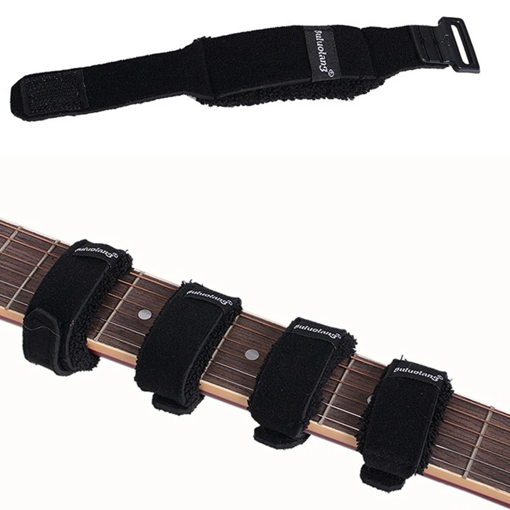 

Guitar Strings Mute Fretboard Muting Wraps For Acoustic Electric Bass Ukulele String Instruments 2.4cm Width Adjustable Tension