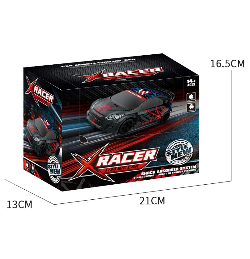 F3 RC Drift Car 1:24 2WD Mini RC Drift Racing Модель 2,4G Радио Полномасштабный Профессиональный Автомобиль с дистанционным управлением Игрушка для мальчика в подарок (art.: 3920cd45a986b) - 3920cd45a986b