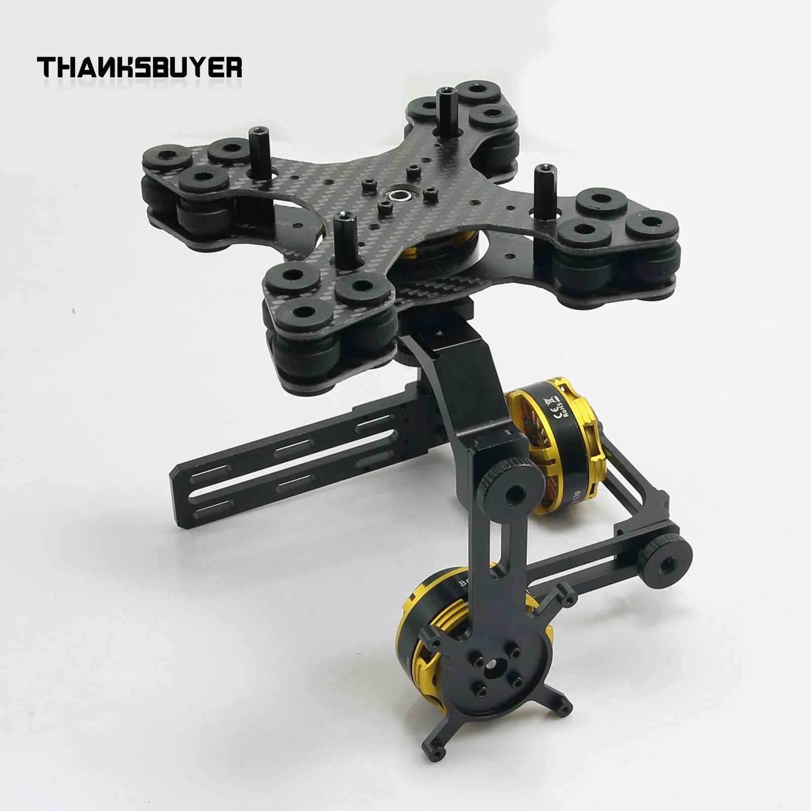 3-осевой бесщеточный карданный мини-каркас из алюминиевого сплава с мотором для