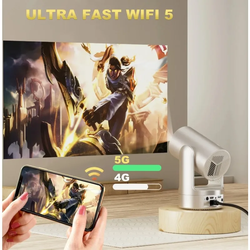 Фото Yinzam W30 Pro Портативный сетивный HD-проектор 1080P со встроенной батареей 350ANSI Лазерный уличный проектор с полным автоматическим HDR Домашнее видео №2