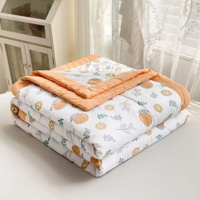 

Теплое одеяло с принтом, хлопковое тонкое одеяло, охлаждающее летнее одеяло, одеяло, охлаждающее одеяло для односпальной и двуспальной кровати