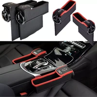auto parts car seat crevice storage box cup drink holder organizer auto gap pocket stowing tidying for phone pad card coin case