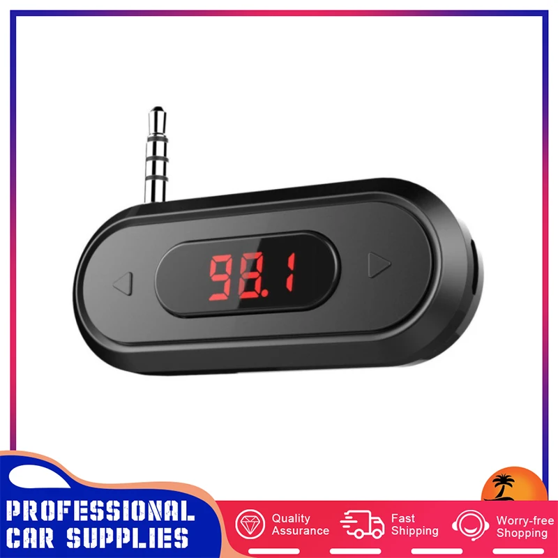 Car Wireless FM Transmitter 88.1Hz-107.9Hz with 3.5mm Audio Jack Hand-free Call Compatible IPhone IPad Samsung Huawei | Автомобили и