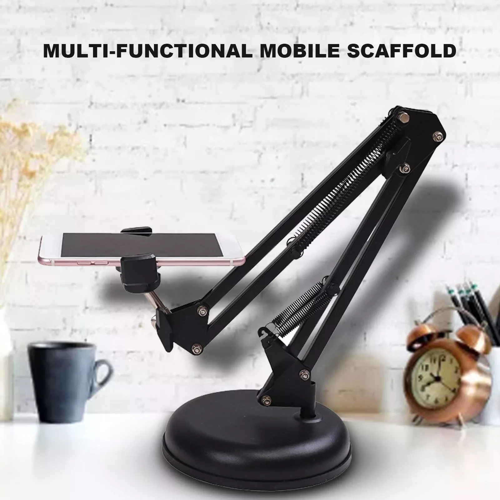 

Adjustable Stand 360 Rotation Cell Holder Flexible Lazy Long Arm Bedside Stand For Desk Mobile