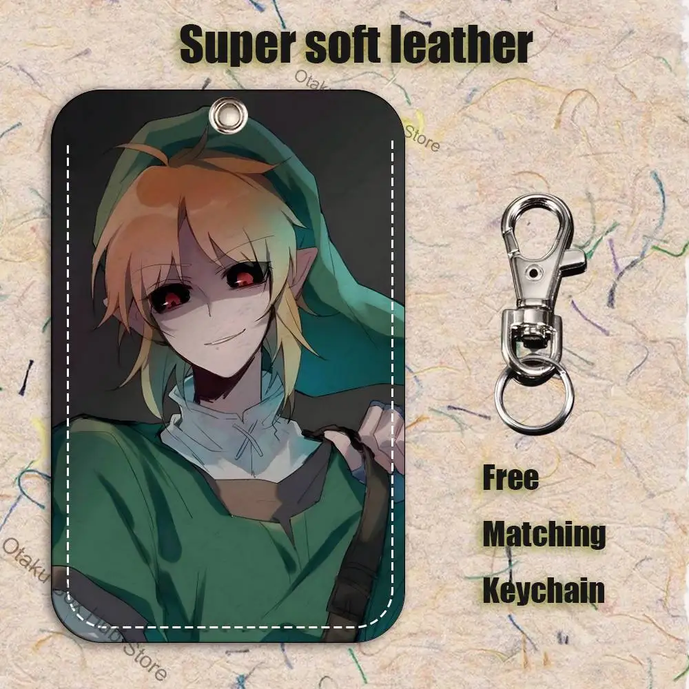 Фото Кожаный брелок-картхолдер C-Creepypastas Ben drowned Pattern 1Pc из полиуретана для ключей, брелок для дверных замков, брелок для ID-карт №5