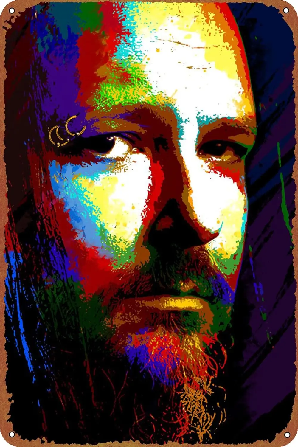 Музыкальный постер KIVYYB Jonathan Davis Popart металлическая табличка жестяная вывеска