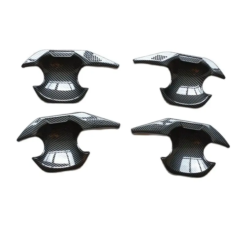 

For Toyota Raize Car Accessories 2020 2021 2022 2023 Door Handle Bowl Cover Trim Plastic Imitation Carbon Fiber