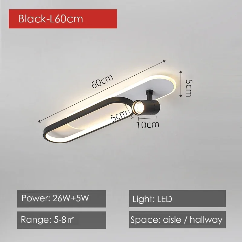 

Потолочный светильник xiuxiu LED белый/черный/золотой 220В