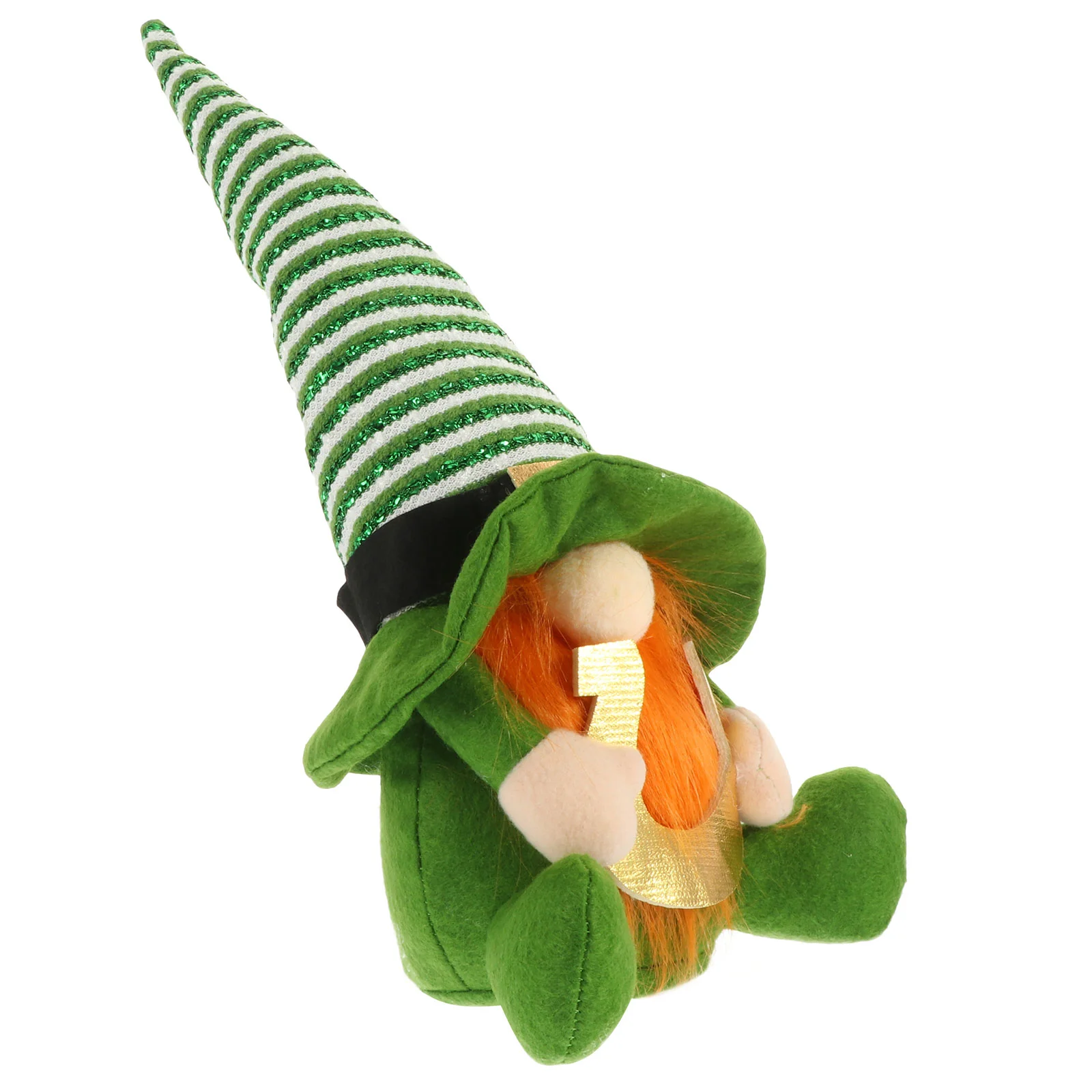 

Green Hat Ornament Stuffed Toys Stuffed Gnome Paddy Plush Gnome Dolls Cloth Swedish Elder