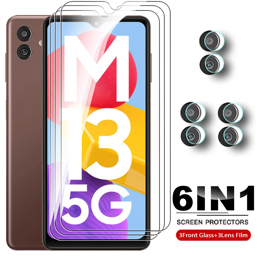 

Пленка из закаленного стекла 6 в 1 для Samsung Galaxy M13 M23 M33 M53 M32 M52, защитная пленка для объектива камеры Sumsung M 13 23 33 53 32 52