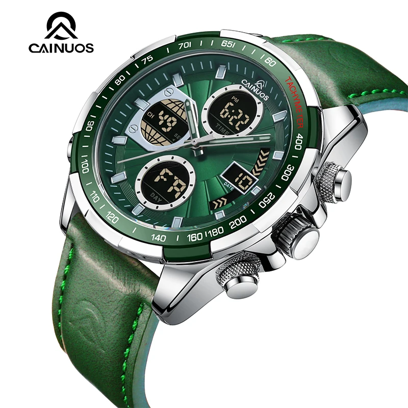 CAINUOS модные военные часы для мужчин роскошные оригинальные спортивные с