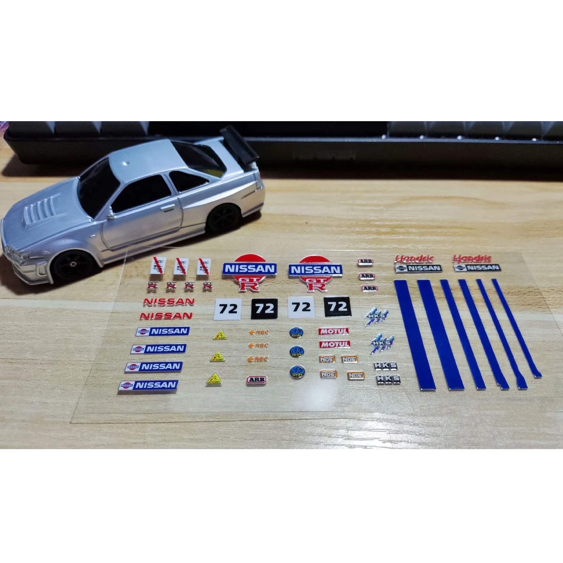 Наклейка на радиоуправляемый автомобиль 1/43 JIABAILE RC Car Decoration