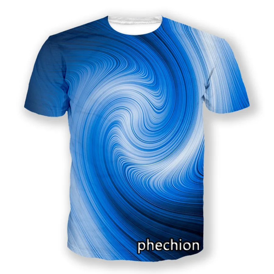 

Модная Мужская/Женская футболка Phechion Tech Swirl с цифровым информационным принтом и коротким рукавом, повседневная спортивная летняя одежда в стиле хип-хоп, A140
