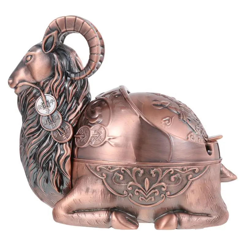 

1Pc Creative Sheep Ashtray Practical Office Ashtray Cigarette Butt Container