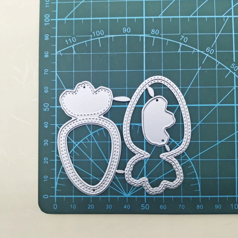 Пасхальные металлические Вырубные штампы в виде моркови |